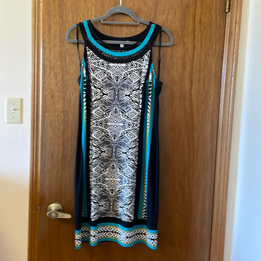 Aztec print dress